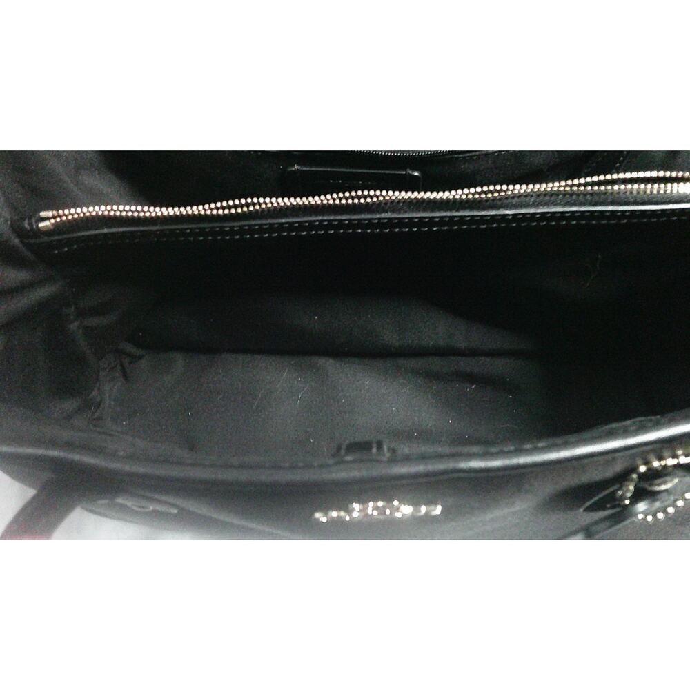 Coach Signature Coated Canvas Tote Black Leather Trim Shoulder Bag F57842 - Picture 6 of 8